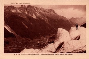 France Chamonix Haute Savoie Vallée de Chamonix vue du Glacier Postcard 09.91