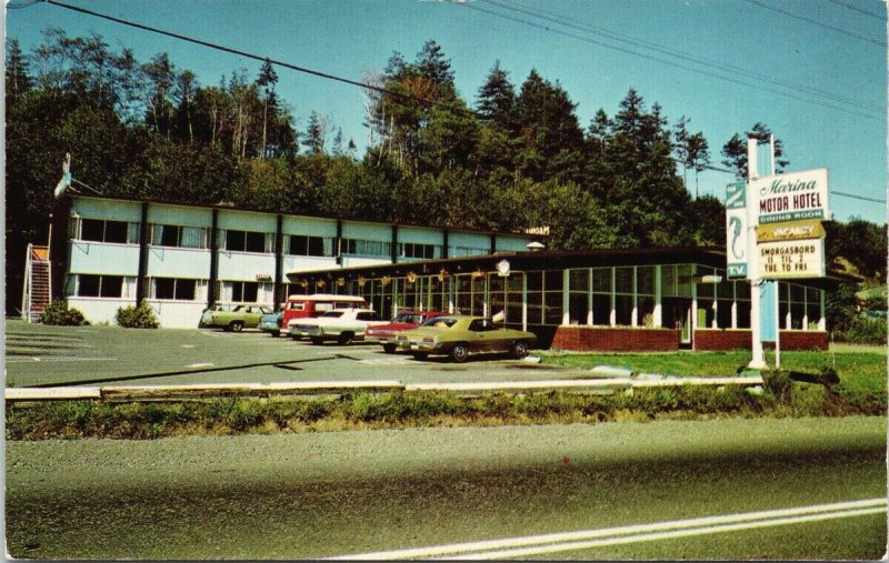 Marina Motor Hotel Campbell River BC Unused Postcard G38