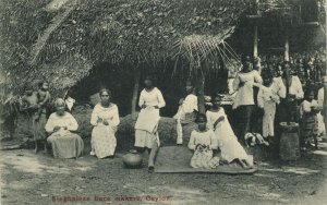 ceylon, Singhalese Lace Makers (1910s) Postcard