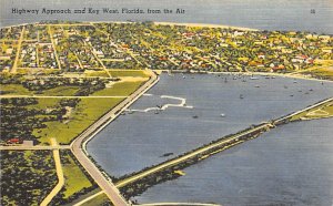 Highway Approach Aerial View Key West FL 