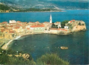 Postcard Montenegro Budva Town Aerial View