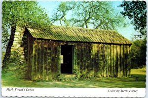 Postcard - Mark Twain's Cabin, Jackass Hill - Sonora, California