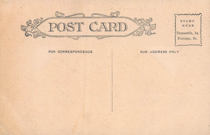 East Street, Pittsfield, Massachusetts, Early Postcard, Unused