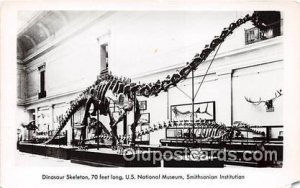 Dinosaur Skelton US National Museum, Smithsonian Institution Unused small pap...