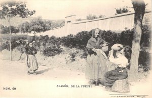 uk42805 aragon de la fuente  spain sellers folklore  granada