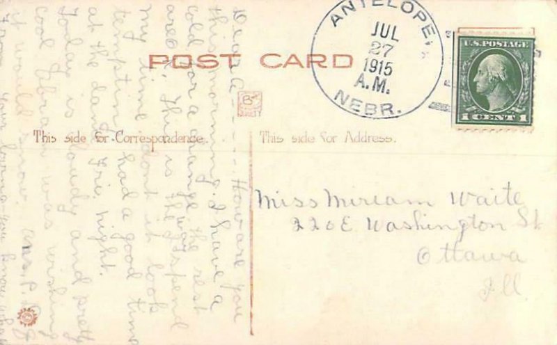 Dippers Dancers Romance Vintage Postcard