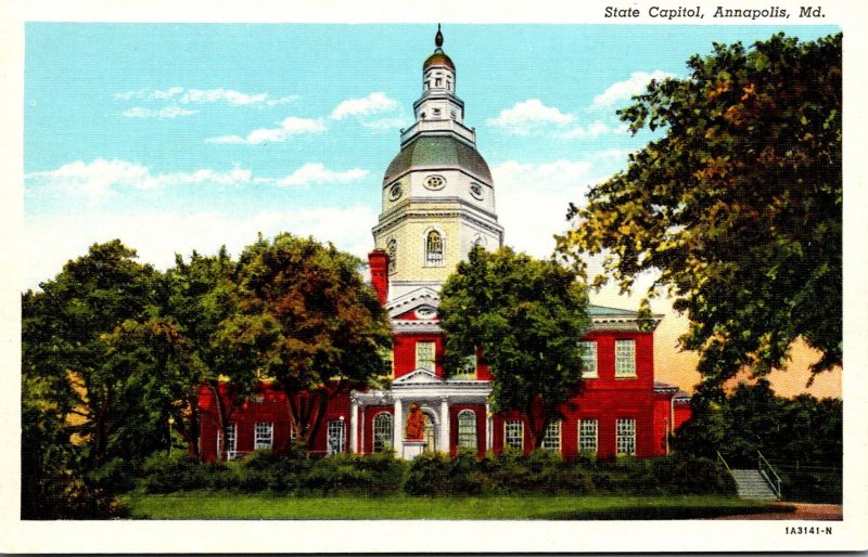 Maryland Annapolis State Capitol Building Curteich