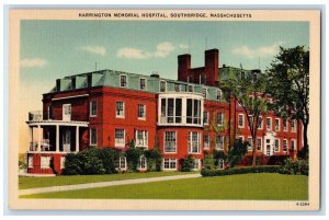 c1910's Harrington Memorial Hospital Southbridge Massachusetts MA Postcard