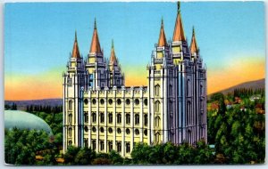 Postcard - The Mormon Temple - Salt Lake City, Utah 