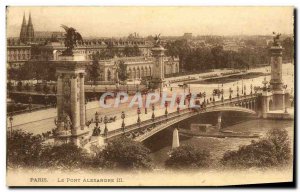 Old Postcard Paris Pont Alexandre III