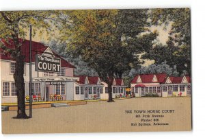 Hot Springs Arkansas AR Postcard 1930-1950 The Town House Court