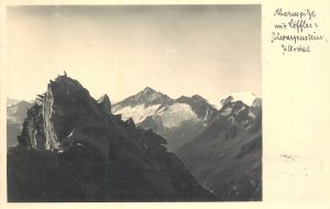 Mountaineering Austria photo postcard Zillertal mountain peak 1936