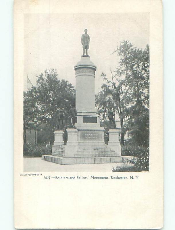 Unused Pre-1907 very early view - SAILORS MONUMENT Rochester New York NY n5637