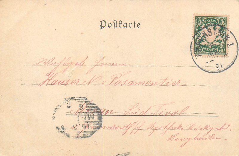 Germany gruss aus Traunstein 1898