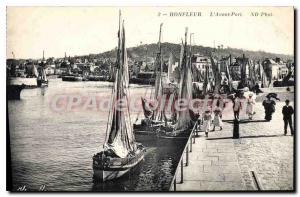 Postcard Old Port Honfleur Avant