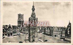 Old Postcard Bethune general view of the Great Place