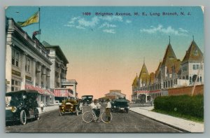 LONG BRANCH NJ BRIGHTON AVENUE ANTIQUE POSTCARD 