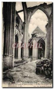 Postcard Old Church St Eloi Dunkirk War After the bombing Army