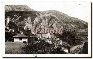 Old Postcard Luceram general view Tower and Ramparts