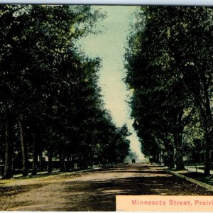 c1910s Prairie Du Chien, Wis. Minnesota Street Litho Photo Postcard St View A63