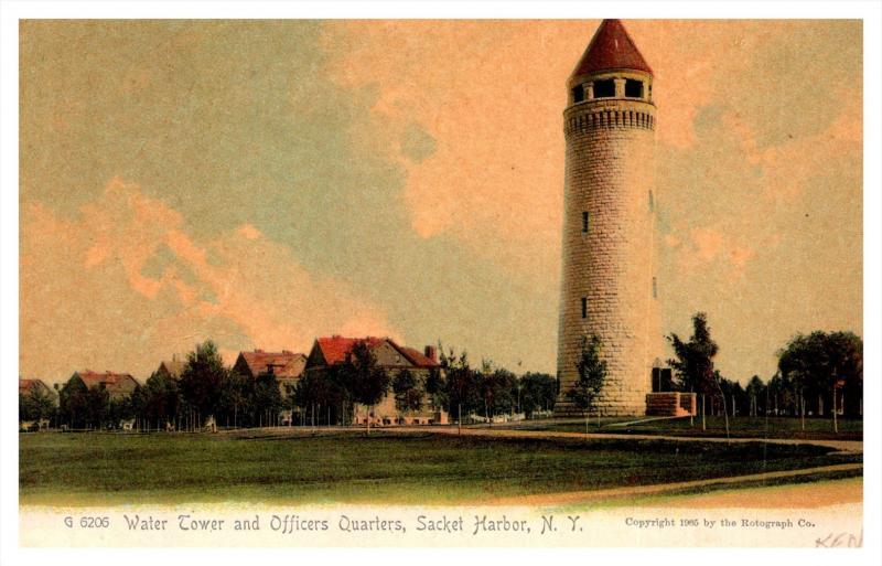 13661  NY Sacket Harbor Water Tower and Officers Quarters