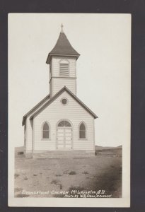 McLaughlin SOUTH DAKOTA RPPC 1910 SIOUX INDIAN RESERVATION Evangelical Church #1