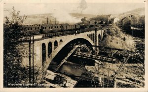 Germany Wuppertal Elberfeld Sonnborner Brücke RPPC 08.34