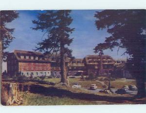 1950's OLD CARS AT THE LODGE MOTEL Crater Lake Park - Near Medford OR c5199@