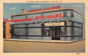 South Hill Virginia The Glass House Restaurant Greyhound Bus Depot PC AA48662