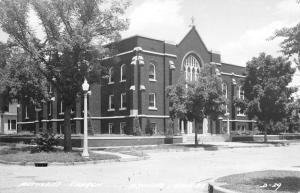 Abilene Kansas Methodist Church Real Photo Antique Postcard K29603