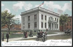 Free Public Library, Trenton, New Jersey, Early Postcard, Pub. by Raphael Tuck