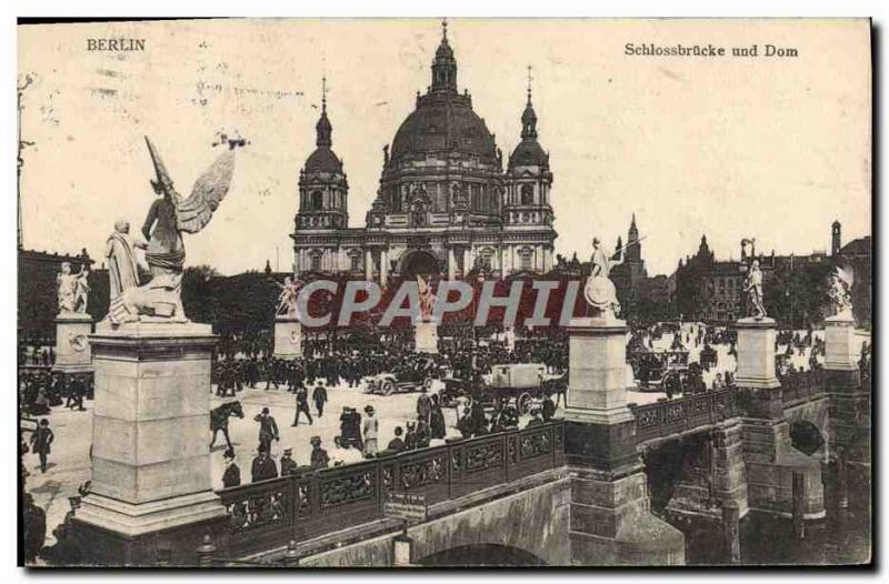 Postcard Old Berlin Schlossbrucke Dom Und