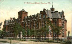 ICR General Offices - Moncton NB, New Brunswick, Canada - pm 1909 - DB