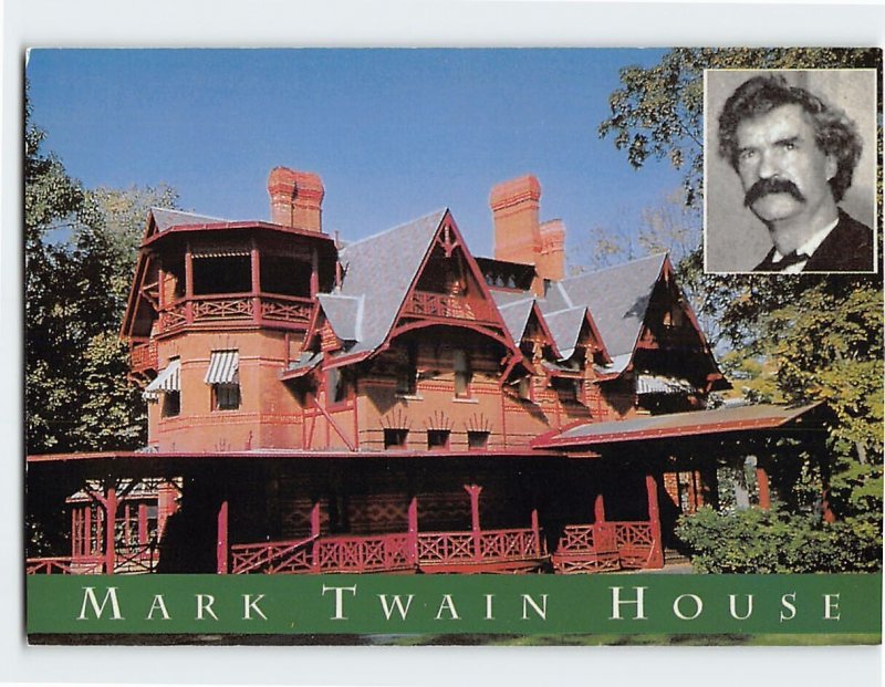 Postcard Mark Twain House Hartford Connecticut USA