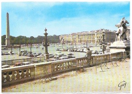 Paris. La place de la Concorde.  Nice.  Unused.