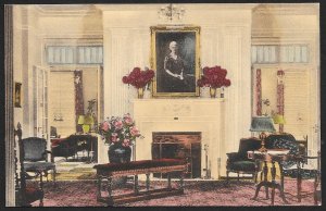 Reception Room National Home Daughters of America Tiffin Ohio Unused c1920s