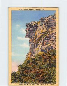 Postcard The Old Man of the Mountain Franconia Notch New Hampshire USA