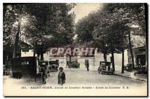 Postcard Old Saint Ouen Avenue Cimetiere Parisien Entree du Cimetiere