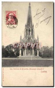 Belgie Belgium Old Postcard The surrounding BRussels Monument Leopold 1 Larken