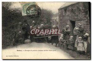 Old Postcard Redon Group potters making pots dry their TOP