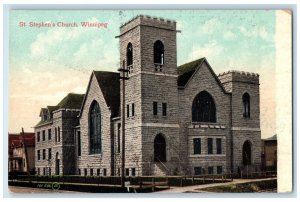 Winnipeg Manitoba Canada Postcard St. Stephens Church c1905 Antique Unposted