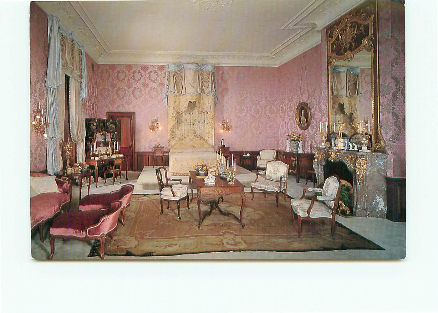 Postcard Guest Bedroom Bedroom Marble House Mansion Newport