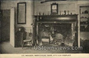 Lee Mansion, Kitchen Fireplace - Marblehead, Massachusetts MA