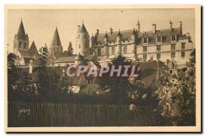 Old Postcard La Douce France Chateaux of the Loire Chateau de Loches