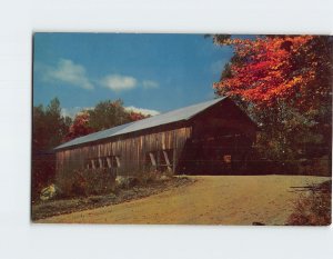 Postcard Covered Bridge Albany New Hampshire USA