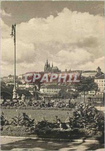 Postcard Modern Praha Hrad?any