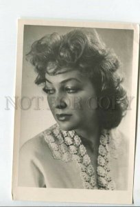 3185123 USSR MOVIE STAR Skobtseva Lenfotohudozhnik 1958 year