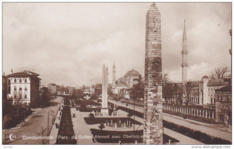 RP: Constantinople. Parc de Sultan Ahmed avec Obelisques , Turkey , 00-10s