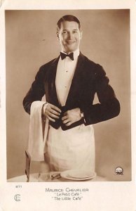 Maurice Chevalier The Little Café View Postcard Backing 