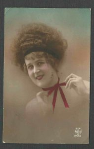 1918 A.E.F. WWI SOLDIERS MAIL, W/BEAUTIFUL WOMAN, POSTED